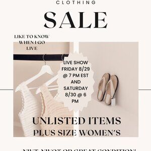 LIKE to know when I go live or have a sale!!